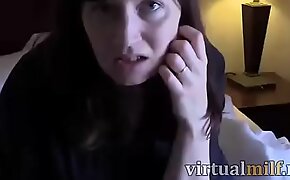 mom having trouble with sucking cock and she asked son for help
