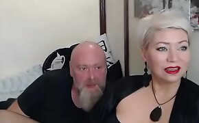 A real husband fucks his wife in all holes in private show    )))