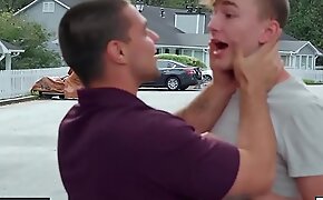 (Nic Sahara, Aspen) Taking Turns Ass Fucking Each Others Ass On Bed - Men video free online