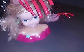 LADY L MEGA LONG RED NAILS AND SEX DOLL (video short version)