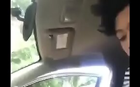 Cute Indonesian Girl With Big Tits Sucks On Dick In The Car