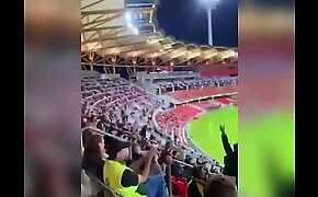 Gorgeous Women Flashing A Stadium Full Of Soccer Fans
