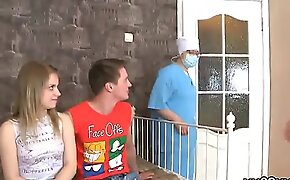 Medic watches hymen physical and virgin girl pounding
