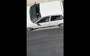 Caught jerking off inside his car lockdown Athens