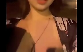 Asian Girl Pulling Her Titts Out In Public