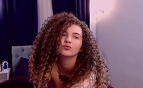 Big natural boobs and curly hair