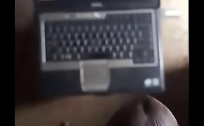 Fucking my laptop pussy