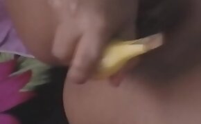 Fuck my with Banana! Pussyfucking!