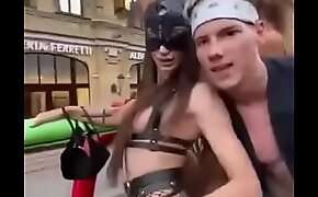 Crazy Russian Nude On The Streets