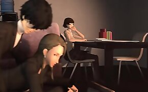 P5 sae nijima gets wildly fucked on the couch