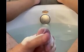 Stroking in the tub