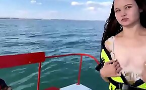 Couple live from their boat