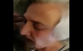 Cumming in granny mouth