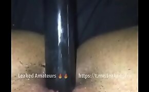 Horny slut fucking herself with a toy