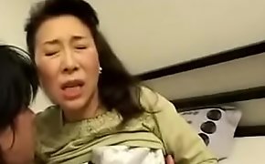 Japanese Oriental Mature Mom loves her Sons Dick in her Puyy