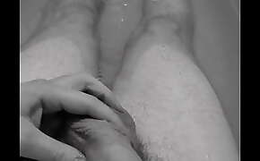 Touching myself in the bath