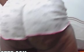 CAMSTER - Thick Cam Girl Shakes Black Big Ass For Her Fans