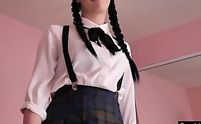 Bratty Sis - Quick Ride On Brother's Huge Cock Before Class S5:E1