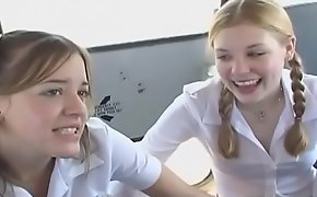 Breathtaking schoolgirl gets wet pussy licked together with fucked