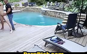 Perp barebacked poolside by a hung cop-PerpDick com