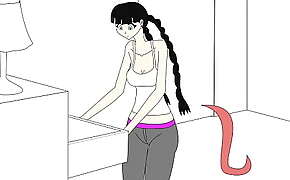 Female Possession - Worm In-Pants Animation 1