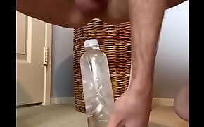 Squatting, sitting, and riding thick clear bottle