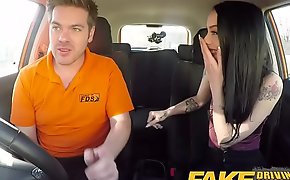 Fake Driving School Hard mating and creampie on 2nd lesson for Alessa Savage