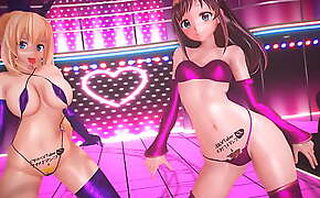 Kizuna Ai and Mirai Akari fan service Pt 2