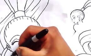 How to draw Hentai Ecchi OF VADOS LA HEMBRA DE GOKU NUESTRO DIOS XDEIOSPERVERSUS