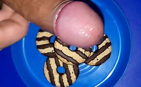 Adding my Hot Cum stripes to these delicious cookies