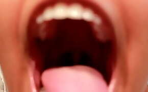 Throat, tongue and roof of mouth