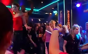 Plenty of bang on dance floor blow up jobs from blondes wild fuck
