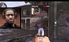 George F l o y d Playing COD Modern Warfare (Breathtaking Gameplay)