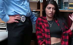 Teenrobbers xxx sex video: Slut Shoplifter Swallow Two Huge Cock to Avoid Jail