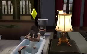 Sims 4 Sophie Honey takes a bath