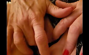 POV of Smoothmilf69 using her fingers to reach a finger wetting orgasm 