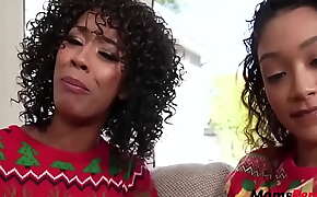 Stepmom and teen whore wish a merry christmas- Misty Stone, Sarah Lace