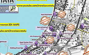 Street Prostitution Map of Pattaya in Thailand     Strassenstrich, Sex Massage, Streetworkers, Freelancers, Bars, Blowjob