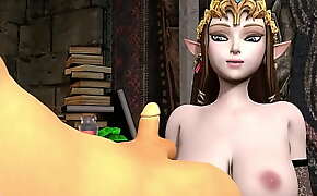 Mommydom Zelda Teases Link's Small Cock