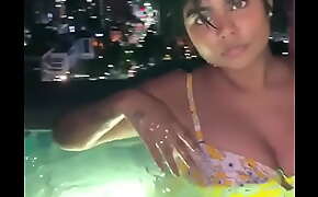Shilpa having fun in pool