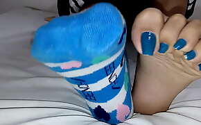 Asian long toes sock strip
