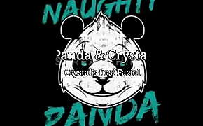 Naughty Panda gives Crystal her first Facial xxx