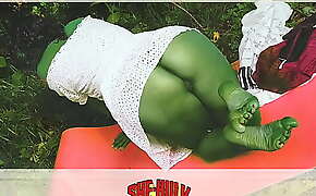 She Hulk XXX parody - She Hulk Naked Takes A Shower