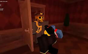 Googa getting a blowjob by me while playing doors in roblox!