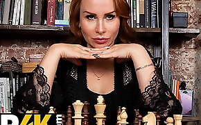 MATURE4K. Chess champion cant see rival upset and better has sex with him