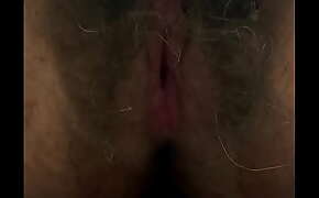 Latina's Hairy Pussy Squirts