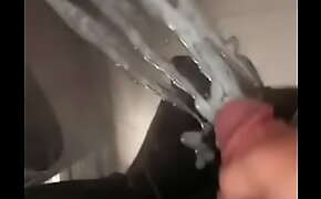 Squirting out a big load