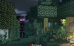 HornyCraft [Parody Hentai game PornPlay ] Ep.11 minecraft enderman love to sit on Steve face as he lick their pussy