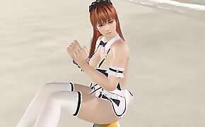 gameplay Kazumi doaxgirl maid semi-desnuda rebotando