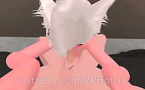 POV Cat Girl Deepthroat Cum In Mouth Lap Dance VRChat ERP